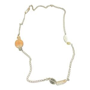Loft Silver Tone Station Necklace